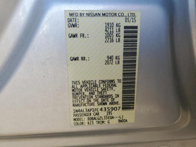 2015 NISSAN ALTIMA 2.5 - 1N4AL3AP1FC435907