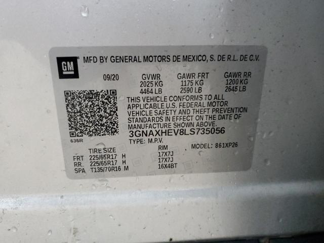 2020 CHEVROLET EQUINOX LS - 3GNAXHEV8LS735056