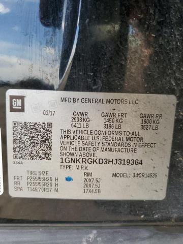 2017 CHEVROLET TRAVERSE L - 1GNKRGKD3HJ319364