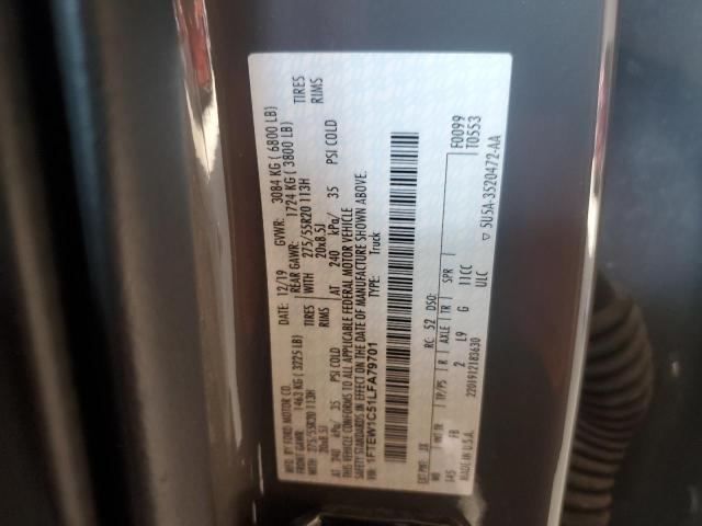 2020 FORD F150 SUPER - 1FTEW1C51LFA79701