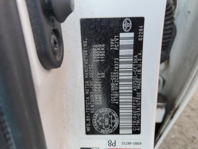 2012 TOYOTA CAMRY BASE - 4T1BF1FK2CU578373