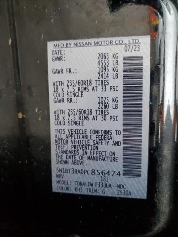 2023 NISSAN ROGUE SV - 5N1BT3BA0PC856474