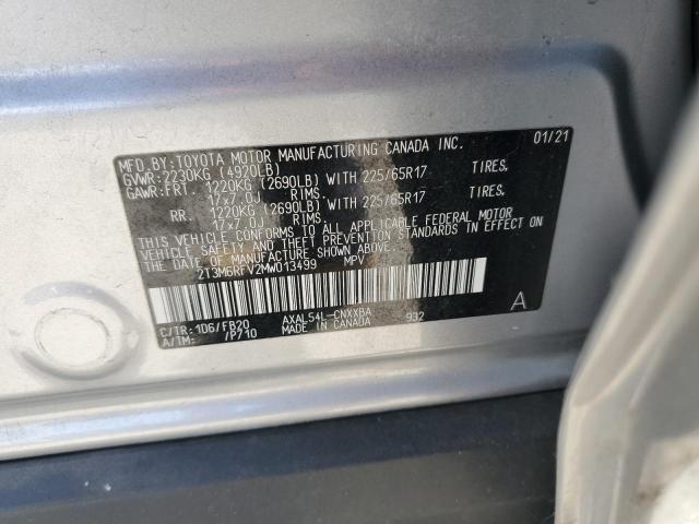 2021 TOYOTA RAV4 LE - 2T3M6RFV2MW013499