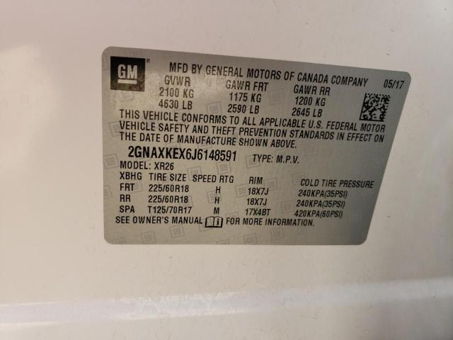 2018 CHEVROLET EQUINOX LT - 2GNAXKEX6J6148591