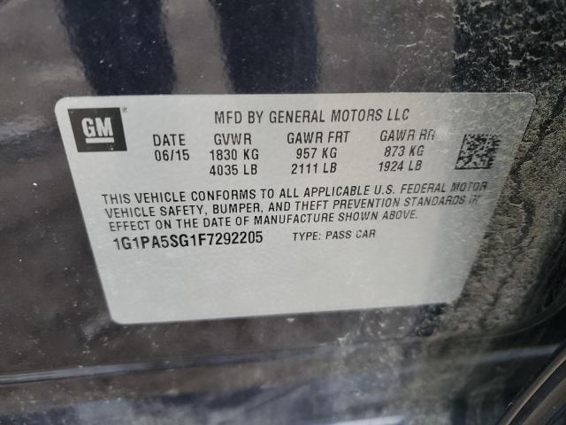 2015 CHEVROLET CRUZE LS - 1G1PA5SG1F7292205