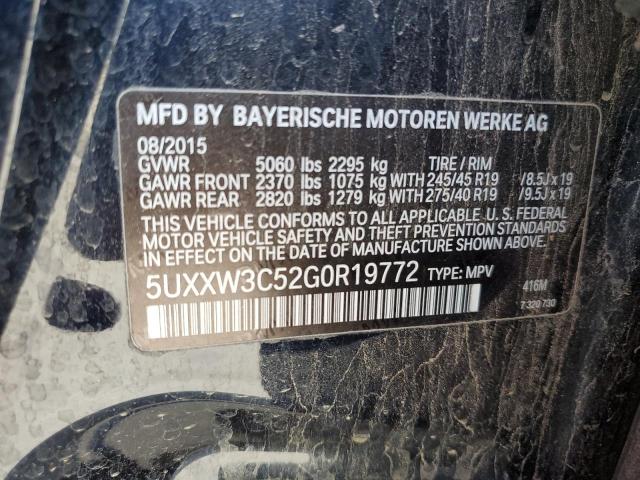2016 BMW X4 XDRIVE2 - 5UXXW3C52G0R19772