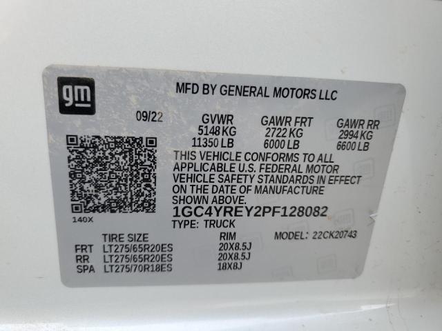 2023 CHEVROLET SILVERADO - 1GC4YREY2PF128082