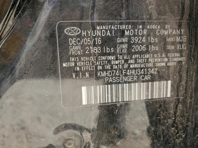 2017 HYUNDAI ELANTRA SE - KMHD74LF4HU341342