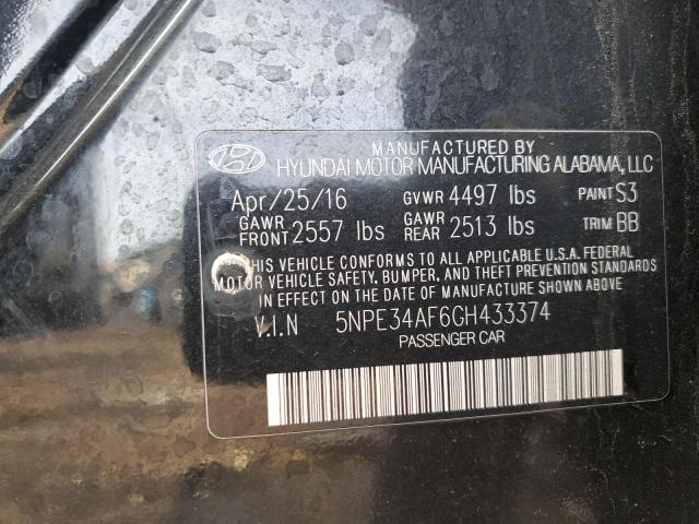 2016 HYUNDAI SONATA SPO - 5NPE34AF6GH433374