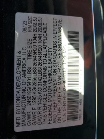 2023 HONDA PASSPORT E - 5FNYF8H0XPB034110