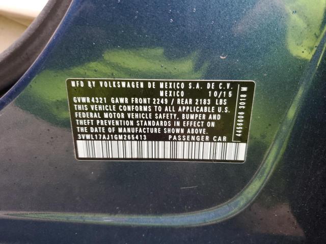 2016 VOLKSWAGEN JETTA SEL - 3VWL17AJ1GM265413