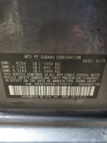 2020 SUBARU IMPREZA LI 4S3GTAT64L3709531