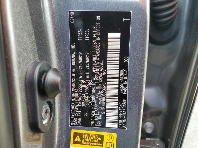 2018 TOYOTA HIGHLANDER - 5TDBZRFH0JS856610