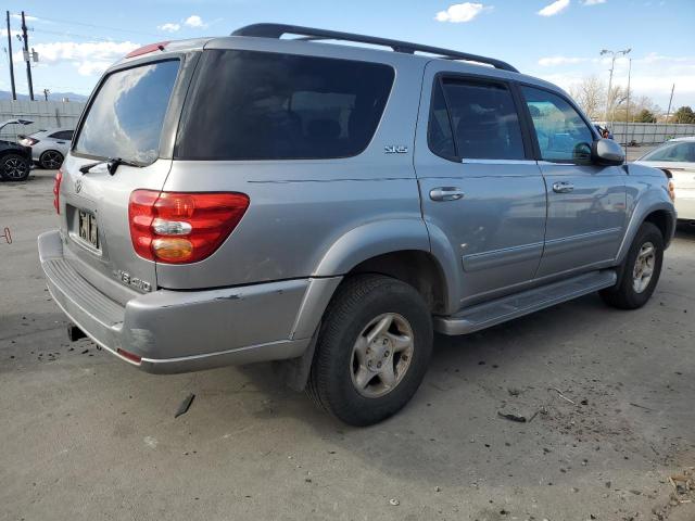 TOYOTA SEQUOIA SR 2001 silver  gas 5TDBT44A91S045267 photo #4