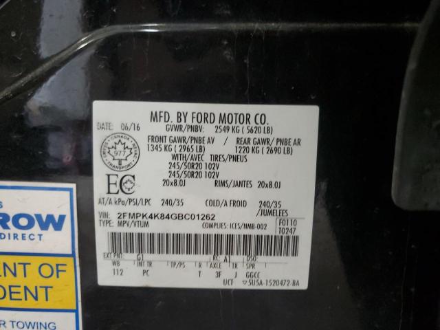 2016 FORD EDGE TITAN - 2FMPK4K84GBC01262