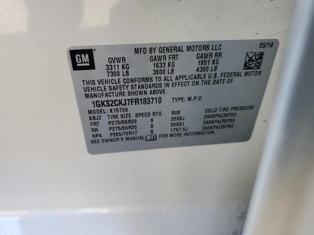 2015 GMC YUKON DENA - 1GKS2CKJ7FR183710