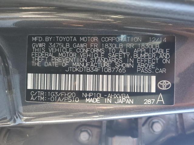 2015 TOYOTA PRIUS C JTDKDTB34F1087765