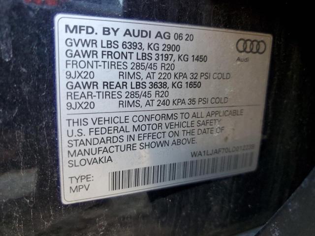 2020 AUDI Q7 PREMIUM - WA1LJAF70LD012239