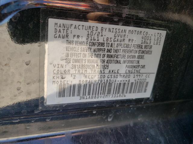 2021 NISSAN SENTRA SR - 3N1AB8DV2MY331826