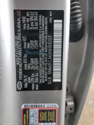 2022 HYUNDAI TUCSON SEL - 5NMJFCAE6NH010103