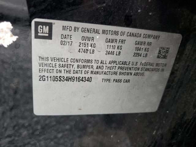 2017 CHEVROLET IMPALA LT - 2G1105S34H9164340
