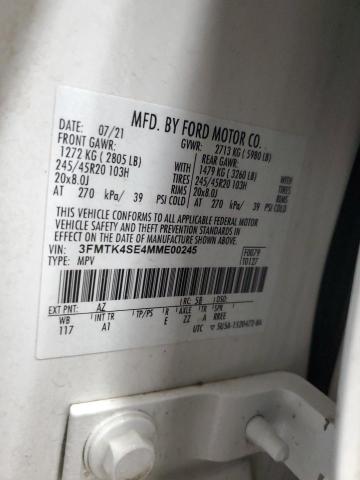 2021 FORD MUSTANG MA - 3FMTK4SE4MME00245