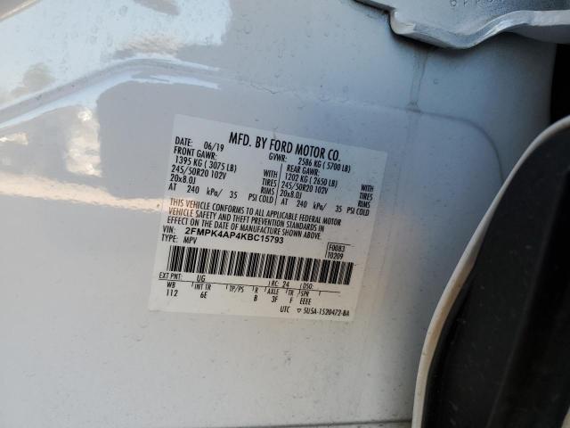 2019 FORD EDGE ST - 2FMPK4AP4KBC15793