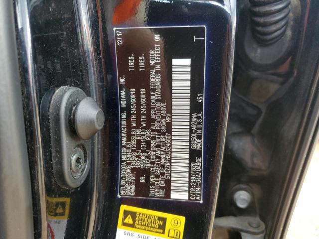 2018 TOYOTA HIGHLANDER - 5TDZZRFH9JS246607