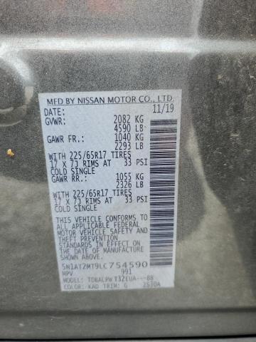 2020 NISSAN ROGUE S - 5N1AT2MT9LC754590