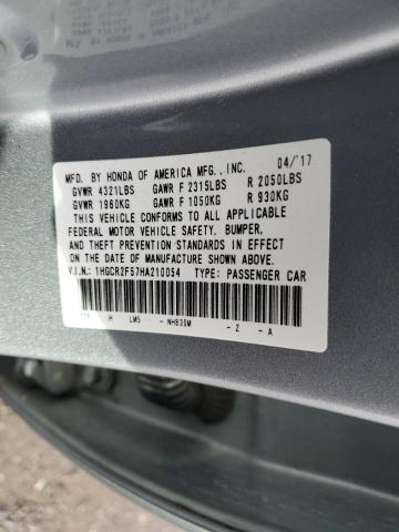 2017 HONDA ACCORD SPO - 1HGCR2F57HA210054