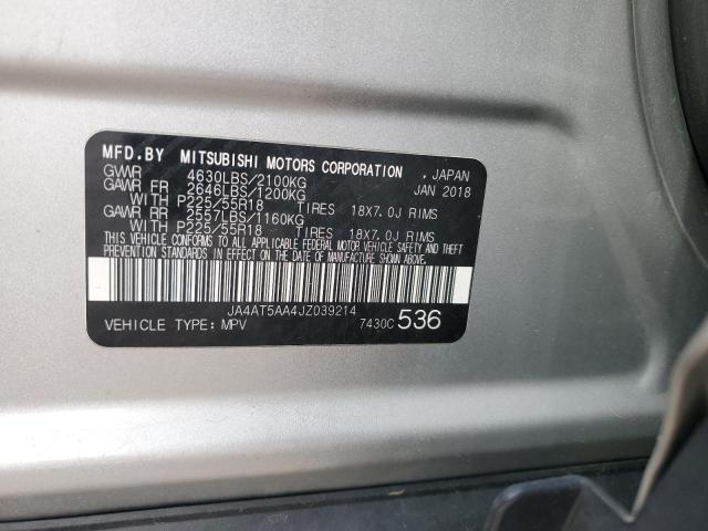 2018 MITSUBISHI ECLIPSE CR - JA4AT5AA4JZ039214