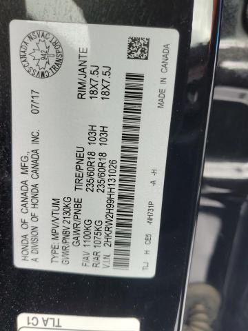 2017 HONDA CR-V TOURI 2HKRW2H99HH131026