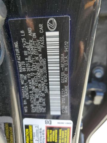 2020 LEXUS ES 350 ULT 58AFZ1B1XLU080985