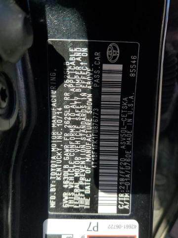 2015 TOYOTA CAMRY LE - 4T1BF1FK1FU876773