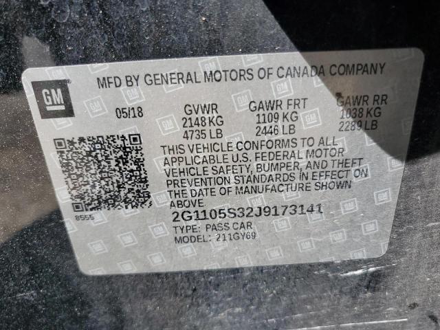 2018 CHEVROLET IMPALA LT - 2G1105S32J9173141