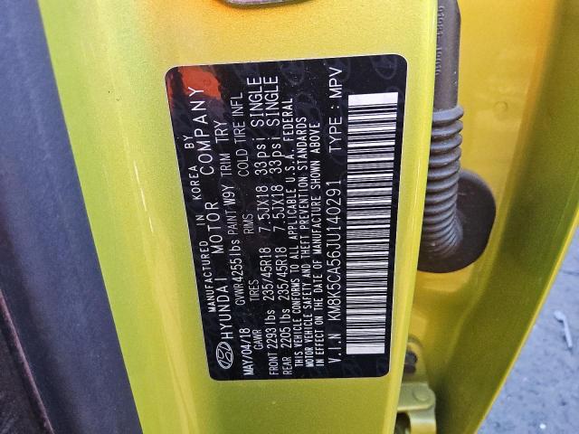 2018 HYUNDAI KONA ULTIM KM8K5CA56JU140291