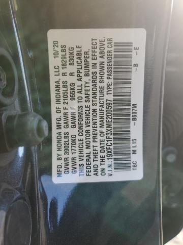 2021 HONDA CIVIC EX - 19XFC1F3XME200597