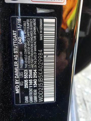 2019 MERCEDES-BENZ CLS 450 WDD2J5JB5KA029984