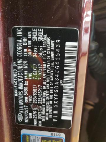 2018 KIA SORENTO LX - 5XYPGDA34JG415439