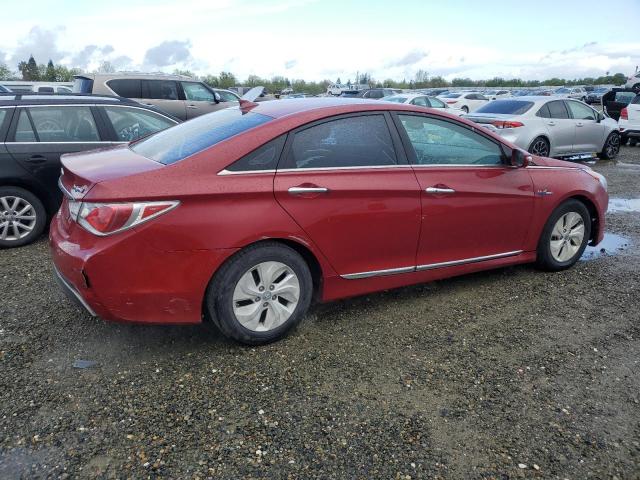 HYUNDAI SONATA HYB 2013 red sedan 4d hybrid engine KMHEC4A42DA065014 photo #4