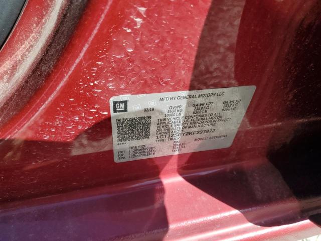 2019 GMC SIERRA K25 - 1GT12SEY2KF233872