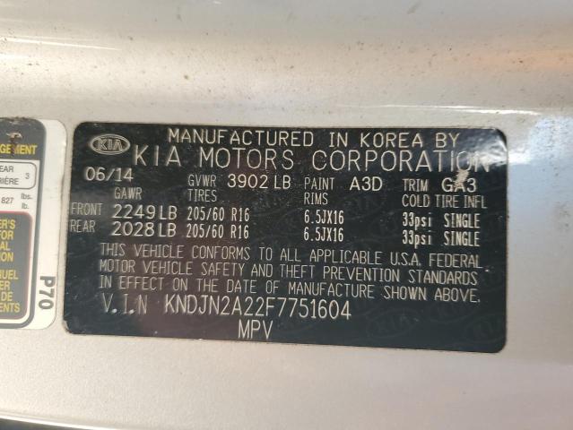 2015 KIA SOUL - KNDJN2A22F7751604