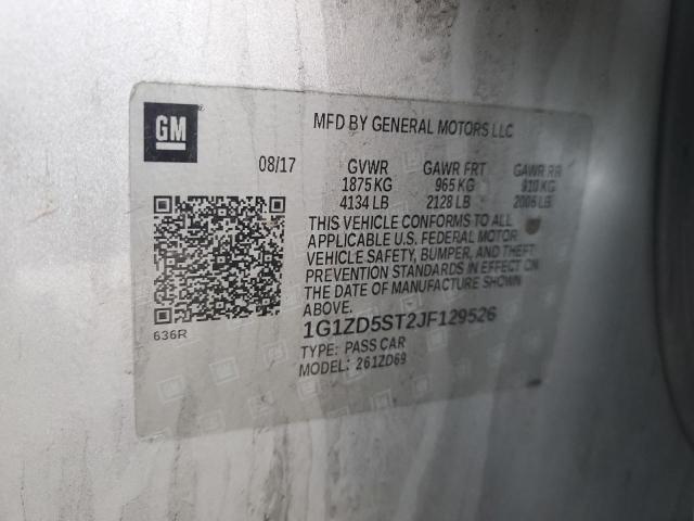 2018 CHEVROLET MALIBU LT - 1G1ZD5ST2JF129526