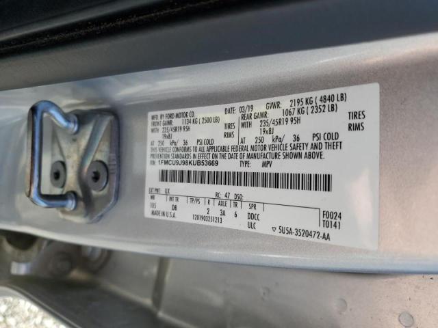 2019 FORD ESCAPE TIT - 1FMCU9J98KUB53669