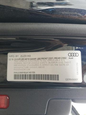 2018 AUDI A4 PREMIUM - WAULMAF48JA140159