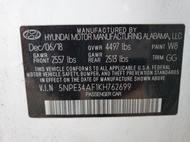 2019 HYUNDAI SONATA LIM - 5NPE34AF1KH762699