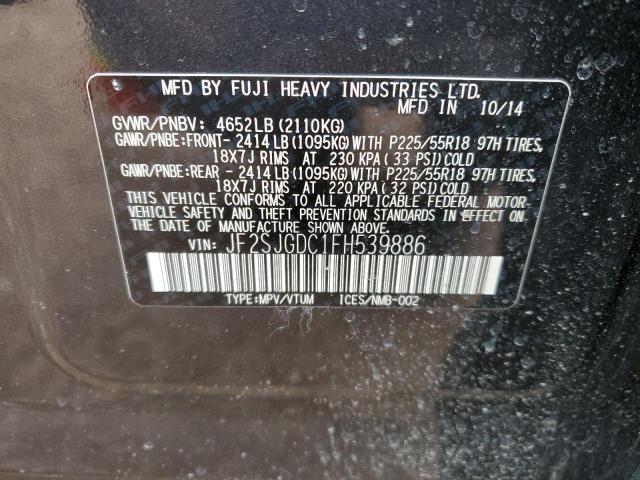 2015 SUBARU FORESTER 2 - JF2SJGDC1FH539886