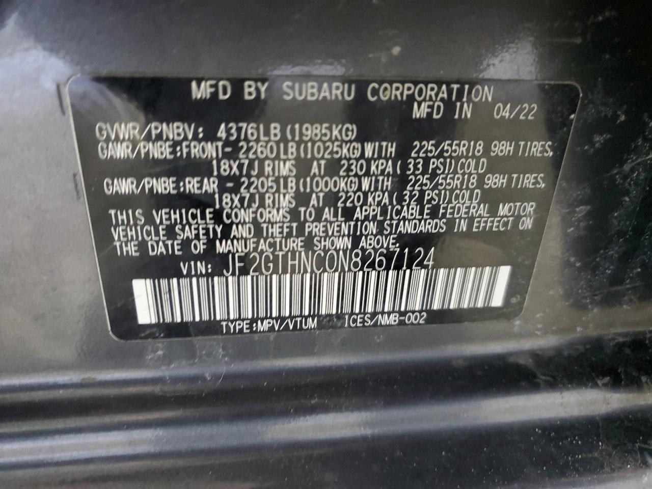 SUBARU CROSSTREK LIMITED