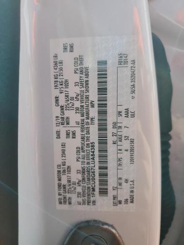 2020 FORD ESCAPE SE - 1FMCU0G67LUA84385