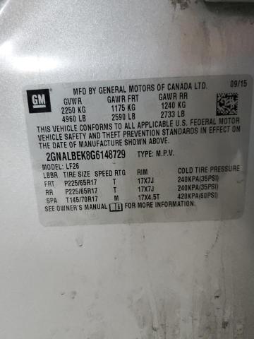 2016 CHEVROLET EQUINOX LS - 2GNALBEK8G6148729